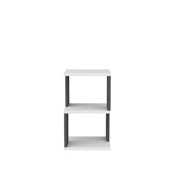 Nočný stolík Carter White Anthracite