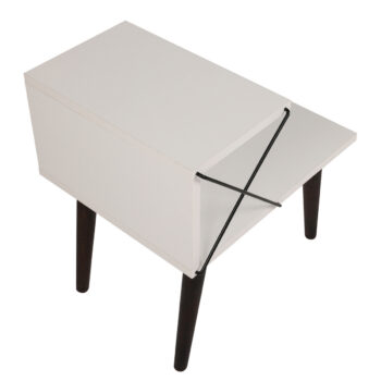 Nočný stolík Cross White