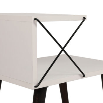 Nočný stolík Cross White
