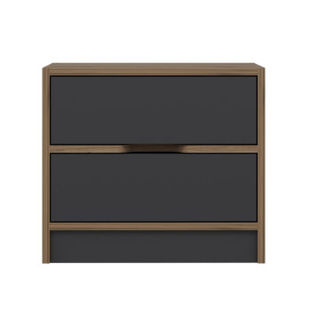 Nočný stolík Elina Walnut Anthracite