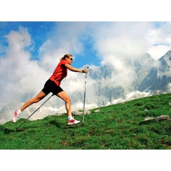 Nordic walking palice s korkovou rukoväťou, modrá