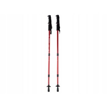 Nordic walking vychádzkové palice antishock, červená
