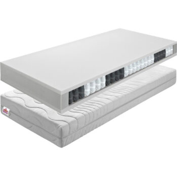 Pohodlný a ničím nerušený spánok Vám zaručí matrac BE TEXEL ALERGIK NEW. Rozmery matraca sú (ŠxD): 90x200 cm. Výška matraca je 18 cm. Matrac je lepený najnovšou technológiou HOTMELT, pri ktorej sa používa tavné lepidlo zdravotne nezávadné. Jadro je z taštičkových pružín, kde pružiny sú…