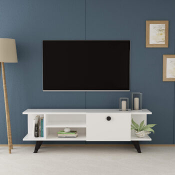 Štýlový TV stolík OHAIO pre vašu obývaciu izbuModerný a funkčný TV stolík OHAIO je skvelou voľbou pre každú obývaciu izbu. Vďaka kombinácii materiálu LTD a minimalistického designu vyniká svojou odolnosťou a estetikou. Tento stolík spája elegantný vzhľad s praktickým usporiadaním úložného priestoru.Hlavné vlastnosti:Rozmer: 45 x 120 x 29.6 cmMateriál: LTDPočet dvierok: 1 plné dvierkoVybavenie: dvierka plné a regálokFarba: antracit + bielaÚchytky: plastPlastové nožičkyHrúbka materiálu: 18 mmDodávame v demonteTV stolík OHAIO ponúka praktický úložný priestor, ktorý sa skladá z jedného dvierka a otvoreného regálku, ideálneho na umiestnenie elektroniky alebo dekorácií. Vďaka plastovým úchytkám a nožičkám je stolík ľahko ovládateľný a stabilný na rôznych typoch podláh.Prineste si do svojej obývačky štýl a funkčnosť s TV stolíkom OHAIO, ktorý dokonale doplní váš interiér.