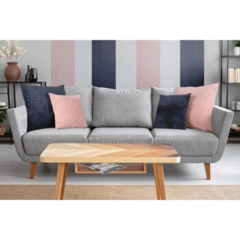Jednoduchý dekoratívny vankúš OLAJA TYP 2 60x60 cm si na prvý pohľad zamilujete vďaka krásnemu farebnému prevedeniu nadčasovej púdrovo ružovej a ihneď si Vás získa aj na prvý dotyk, pretože je vyrobený z jemnej a mäkkej zamatovej látky Velvet. Veľkou výhodou je snímateľný poťah na zips, ktorý tak…