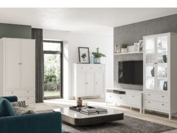 Vitrína Olje 2W2S v elegantnej bielej farbe je ideálnym doplnkom pre váš moderný interiér. Táto vitrína od značky KONDELA ponúka praktické riešenie pre uskladnenie a vystavenie vašich obľúbených predmetov. S rozmermi 90 cm na šírku, 37 cm na hĺbku a výškou 200,6 cm poskytuje dostatok priestoru…
