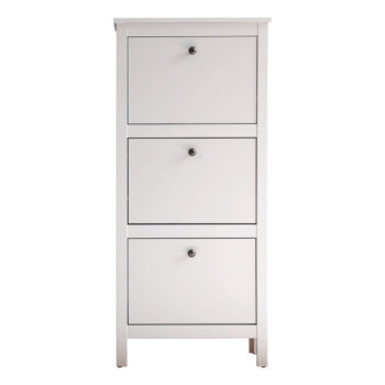 Predstavujeme vám moderný botník Olje 3K, ktorý je ideálnym riešením pre organizáciu vašej obuvi v predsieni. Tento elegantný kus nábytku od značky KONDELA sa vyznačuje čistými líniami a svetlou bielou farbou, ktorá sa ľahko prispôsobí akémukoľvek interiéru.