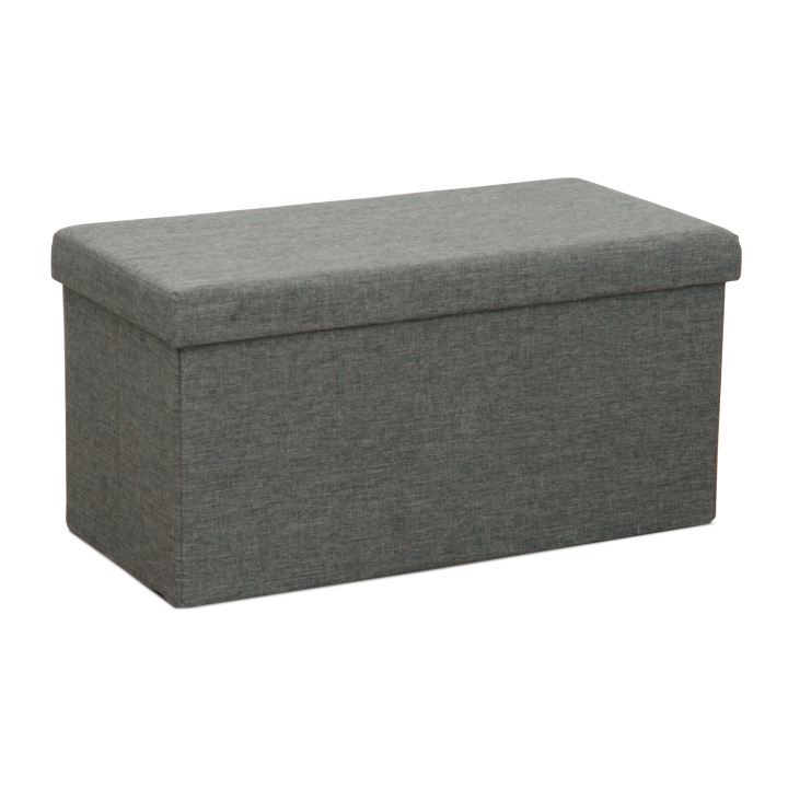 KONDELA Orelia skladacia taburetka s úložným priestorom sivá Taburetka ORELIA je praktický skladací taburet s dostatočným úložným priestorom, ktorý možno jednoducho zložiť a premiestniť z miesta na miesto. Poslúži ako výborný pomocník na odloženie vankúšov, časopisov, kníh, detských hračiek či nepotrebných vecí. Možno ju využiť aj ako dekoráciu na zútulnenie…