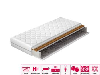 NABBI Oreno 120 obojstranný pružinový matrac pružiny / plsť / kokosová doska / PUR pena / látka – Obrázok 3