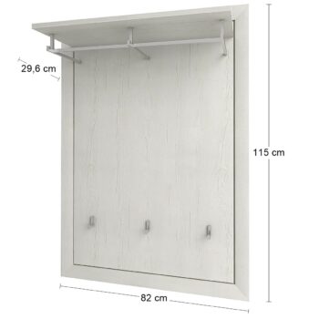 Vešiakový panel ORENTANO HP v provensálskom štýle vnesie do Vášho domova kúsok sviežeho vánku. Jeho rozmery sú (ŠxHxV): 82x29,6x115 cm. Nábytok z kolekcie Orentano je zhotovený z kvalitných materiálov ako sú DTD (drevotriesková doska) a MDF (drevovláknitá doska). Hrúbka pevného korpusu…