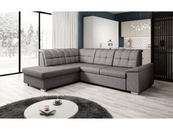 Predstavujeme vám ultramodernú rohovú sedaciu súpravu OREO ROH, ktorá je ideálnou voľbou pre každého, kto hľadá spojenie štýlu, komfortu a funkčnosti. Jej celočalúnené prevedenie kvalitnou látkou Soro 24 v elegantnej hnedosivej farbe z nej robí výrazný…