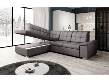 Predstavujeme vám ultramodernú rohovú sedaciu súpravu OREO ROH, ktorá je ideálnou voľbou pre každého, kto hľadá spojenie štýlu, komfortu a funkčnosti. Jej celočalúnené prevedenie kvalitnou látkou Soro 24 v elegantnej hnedosivej farbe z nej robí výrazný…