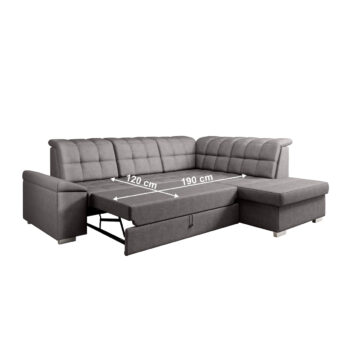 Predstavujeme vám ultramodernú rohovú sedaciu súpravu OREO ROH, ktorá je ideálnou voľbou pre každého, kto hľadá spojenie štýlu, komfortu a funkčnosti. Jej celočalúnené prevedenie kvalitnou látkou Soro 24 v elegantnej hnedosivej farbe z nej robí výrazný…