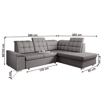 Predstavujeme vám ultramodernú rohovú sedaciu súpravu OREO ROH, ktorá je ideálnou voľbou pre každého, kto hľadá spojenie štýlu, komfortu a funkčnosti. Jej celočalúnené prevedenie kvalitnou látkou Soro 24 v elegantnej hnedosivej farbe z nej robí výrazný…