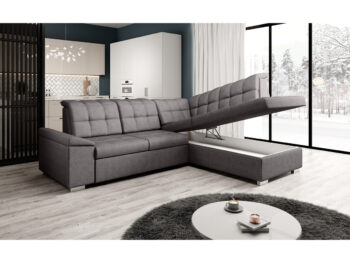 Predstavujeme vám ultramodernú rohovú sedaciu súpravu OREO ROH, ktorá je ideálnou voľbou pre každého, kto hľadá spojenie štýlu, komfortu a funkčnosti. Jej celočalúnené prevedenie kvalitnou látkou Soro 24 v elegantnej hnedosivej farbe z nej robí výrazný…