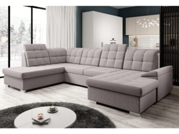 Zariaďte si obývačku modernou a funkčnou sedacou súpravou OREO U v tvare U, ktorá zaujme svojím dizajnom aj praktickými vlastnosťami. Je čalúnená kvalitnou látkou Soro 23 v štýlovej sivobéžovej farbe Taupe, s vysokou oderuodolnosťou 90 000 cyklov podľa…