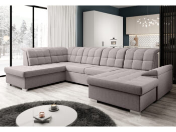 Zariaďte si obývačku modernou a funkčnou sedacou súpravou OREO U v tvare U, ktorá zaujme svojím dizajnom aj praktickými vlastnosťami. Je čalúnená kvalitnou látkou Soro 23 v štýlovej sivobéžovej farbe Taupe, s vysokou oderuodolnosťou 90 000 cyklov podľa…