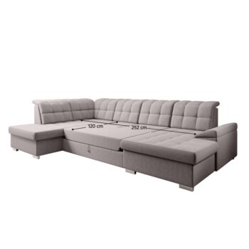 Zariaďte si obývačku modernou a funkčnou sedacou súpravou OREO U v tvare U, ktorá zaujme svojím dizajnom aj praktickými vlastnosťami. Je čalúnená kvalitnou látkou Soro 23 v štýlovej sivobéžovej farbe Taupe, s vysokou oderuodolnosťou 90 000 cyklov podľa…