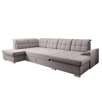 Zariaďte si obývačku modernou a funkčnou sedacou súpravou OREO U v tvare U, ktorá zaujme svojím dizajnom aj praktickými vlastnosťami. Je čalúnená kvalitnou látkou Soro 23 v štýlovej sivobéžovej farbe Taupe, s vysokou oderuodolnosťou 90 000 cyklov podľa…