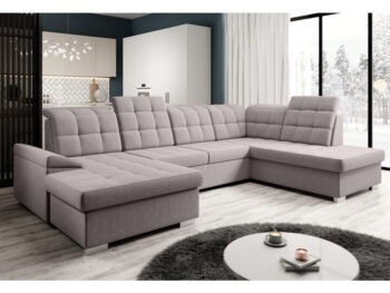 Zariaďte si obývačku modernou a funkčnou sedacou súpravou OREO U v tvare U, ktorá zaujme svojím dizajnom aj praktickými vlastnosťami. Je čalúnená kvalitnou látkou Soro 23 v štýlovej sivobéžovej farbe Taupe, s vysokou oderuodolnosťou 90 000 cyklov podľa…