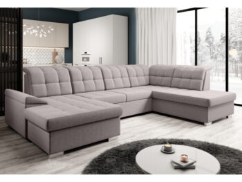 Zariaďte si obývačku modernou a funkčnou sedacou súpravou OREO U v tvare U, ktorá zaujme svojím dizajnom aj praktickými vlastnosťami. Je čalúnená kvalitnou látkou Soro 23 v štýlovej sivobéžovej farbe Taupe, s vysokou oderuodolnosťou 90 000 cyklov podľa…