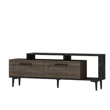 TV stolík ORIN - Štýlový doplnok pre vašu obývaciu izbuZoznámte sa s ORIN, moderným TV stolíkom, ktorý prináša ideálnu kombináciu elegancie a praktickosti. Tento stolík je perfektnou voľbou pre vašu obývačku, kde sa stane nielen praktickým, ale aj estetickým prvkom interiéru. /p>Typ tovaru: TV stolíkMateriál: LTDRozmer: 54 x 150 x 29,6 cmFarba: orechVybavenie: skrinka a regálPočet dvierok: 2Úchytky: plastHrúbka materiálu: 18 mmDodatočné informácie: Dodávame v demonte, plastové nožičkyORIN ponúka priestrannú skrinku a regál, ktoré vám poskytnú dostatok miesta na uloženie elektroniky, kníh alebo dekorácií. S kvalitným spracovaním a moderným dizajnom je tento TV stolík skvelou voľbou pre každú domácnosť.