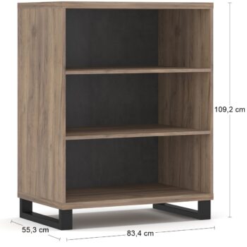 NABBI Ovida CH policový regál craft tobaco / matera – Obrázok 2