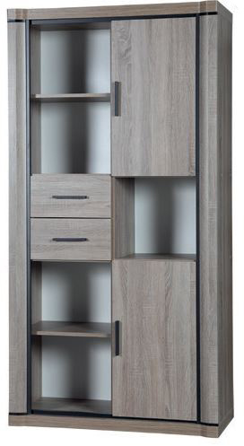 Oxford D23 regál s rozmermi (š/h/v) 97/43,5/192cm. Farebné prevedenie: dub Truffel.Nábytok zo sektoru OXFORD ponúka široký výber produktov, vďaka ktorým je možné zariadiť nielen obývaciu izbu, ale i jedáleň, kanceláriu či spálňu.Komoda je vyrobená z kvalitnej MDF a LTD hrúbky 16 a 48mm, ktoré dodávajú sektoru masívny výzor.Hrany nábytku sú chránené ABS hranovacou páskou hrúbky 2mm.Na tovar sa vzťahuje záruka 2 roky. Dodávané v demonte