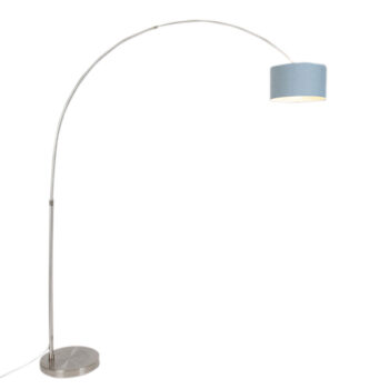 Obojková lampa z ocele s tienidlom 35/35/20 modrá nastaviteľná - XXL