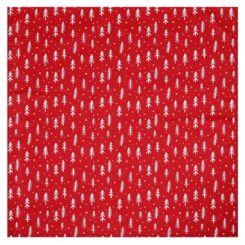 Obrus ​​červený - vianočný vzor, ​​100% polyester, 80 x 80 cm.