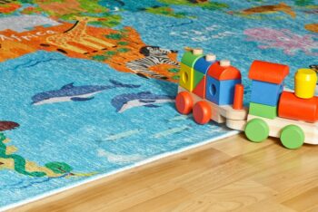 Obsession, Detský kusový koberec Torino kids 233 WORLD MAP, 80x120, viacfarebná, detská izba