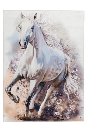 Obsession, Detský kusový koberec Torino kids 235 WHITE HORSE, 160x230, biela, detská izba