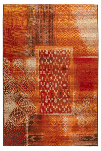 Obsession, Kusový koberec My Gobelina 644 multi – na von aj na doma, 120x170, oranžová, chodba / predsieň