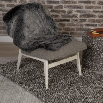 Obsession, Kusový koberec Samba 495 Anthracite (tvar kožušiny), 55x85 tvar kožušiny, šedá, obývacia izba