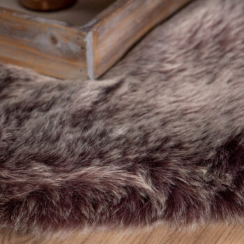 Obsession, Kusový koberec Samba 495 Mauve (tvar kožušiny), 55x85 tvar kožušiny, fialová, obývacia izba