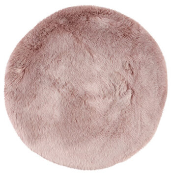 Obsession, Kusový koberec Samba 495 Powderpink kruh, 80x80 (priemer) kruh, ružová, obývacia izba
