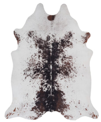 Obsession, Kusový koberec Toledo 191 brown white, 155x190 tvar kožušiny, biela, hnedá, obývacia izba