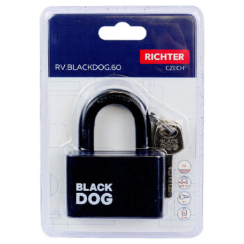 Oceľový visiaci zámok RV.BLACKDOG.60