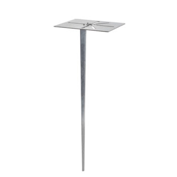 Ocelový záhradný kolík s montážnym materiálom