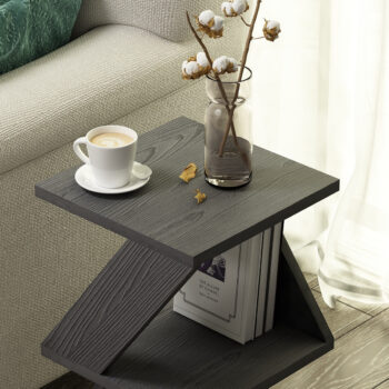 Odkladací stolík Albeni Black Wooden