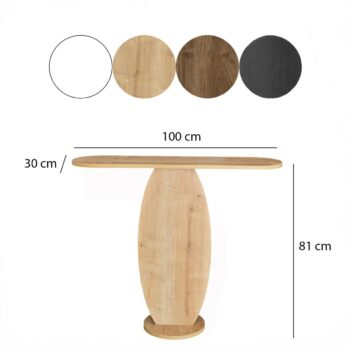 Odkladací stolík Ellittica Sapphire Oak