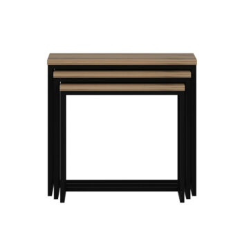Odkladací stolík Evia Walnut, 3 ks