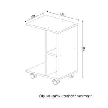Odkladací stolík General White
