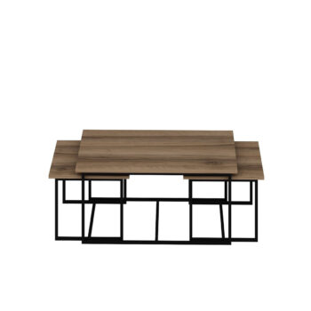 Odkladací stolík Levada Walnut, 3 ks