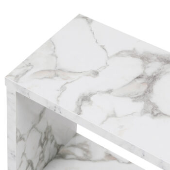 Odkladací stolík Life White Marble