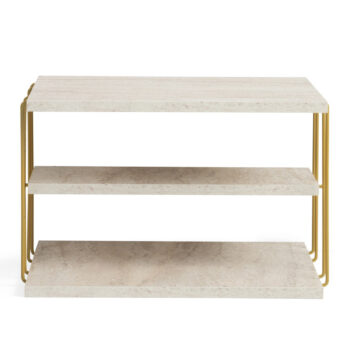 Odkladací stolík Lifon Gold Travertine
