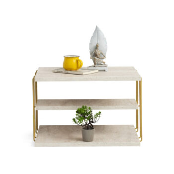 Odkladací stolík Lifon Gold Travertine