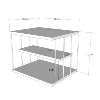 Odkladací stolík Lifon Yellow