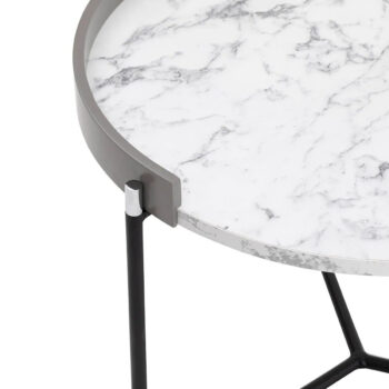 Odkladací stolík Mandy Athracite, 2 ks