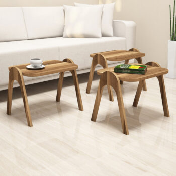 Odkladací stolík Paris Walnut, 3 ks
